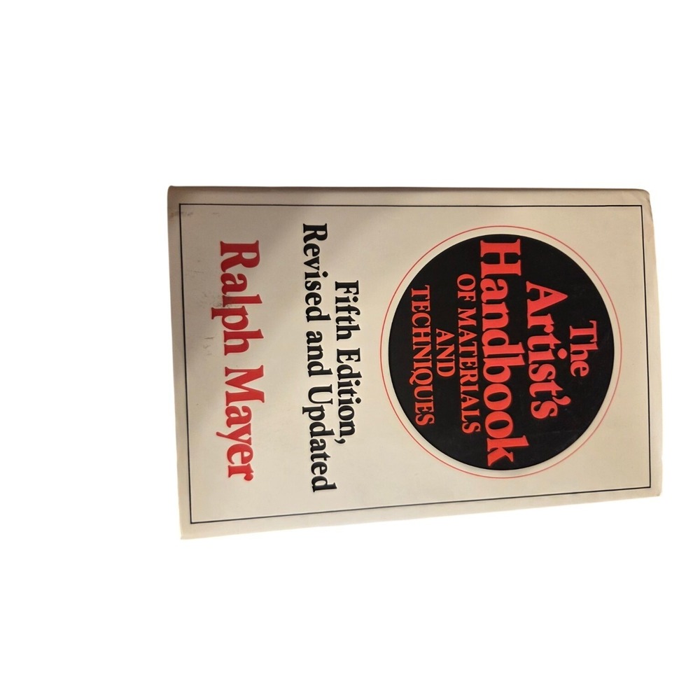 Ralph Mayer The Artist's Handbook Fifth Edition Book White Good Hardcover Art